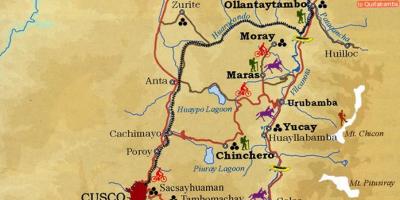 خريطة الوادي المقدس كوسكو في بيرو