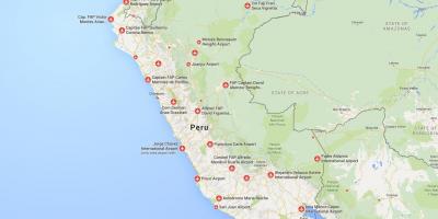 المطارات في بيرو خريطة