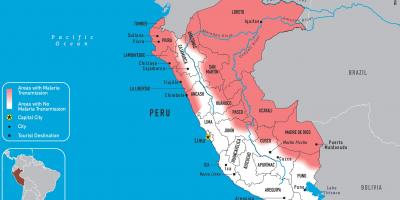 خريطة بيرو الملاريا