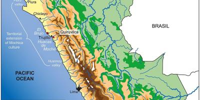 بيرو خريطة الجغرافيا