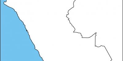 بيرو خريطة فارغة