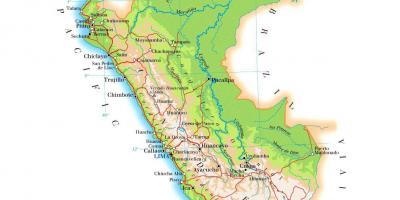 خريطة خريطة المادية بيرو